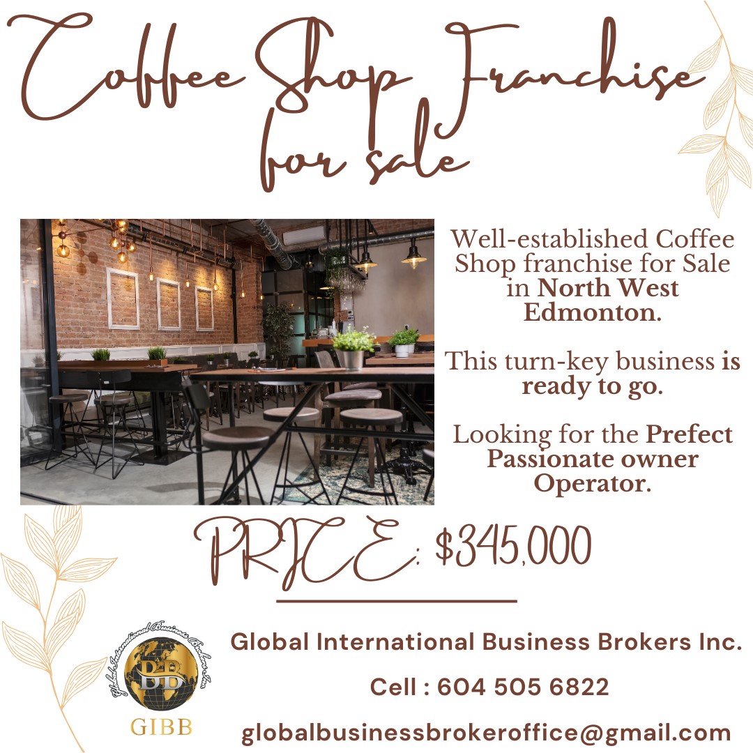 Well Known and Established Coffee shop Franchise